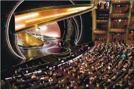  ?? THE NEW YORK TIMES ?? The 92nd Academy Awards, held at the Dolby Theatre in Los Angeles on Feb. 9, 2020, came as the pandemic was about to batter the film business.