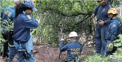  ?? / SUPPLIED ?? 12-year-old Nondumiso Zondi’s body was retrieved by the police from shallow grave at Coffee Farm in KwaZulu-Natal.