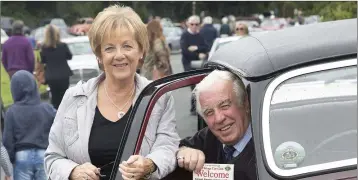  ??  ?? Marie and Christy Kearney from Rathnew with their 1947 Reilly RMA.