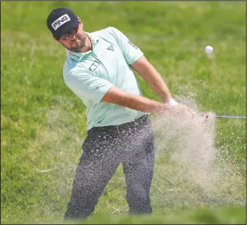  ?? HAFFEY/GETTY IMAGES SEAN M. ?? Canada's Corey Conners plays a shot from a bunker on the 16th hole during the first round of the U.S. Open at Torrey Pines Golf Course in San Diego Thursday.