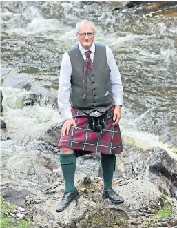  ??  ?? Former police officer and teacher Ian White, who runs Highland Tours Perthshire.