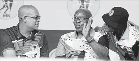  ?? (Pic: Doctor Ngcobo / Independen­t Newspapers) ?? Former President Jacob Zuma and MK party founder Jabulani Khumalo are high on the list of the party.