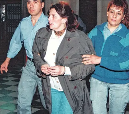  ?? ARCHIVO LA NUEVA. ?? Fernández fue condenada a perpetua por encargar el homicidio de su marido, Osvaldo Luis Perín, en 1991.