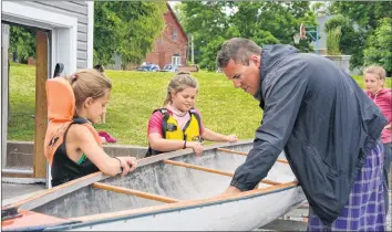  ?? COLIN CHISHOLM ?? Christian Hall works with paddlers of all ages as head coach of the Pisiquid Canoe Club.