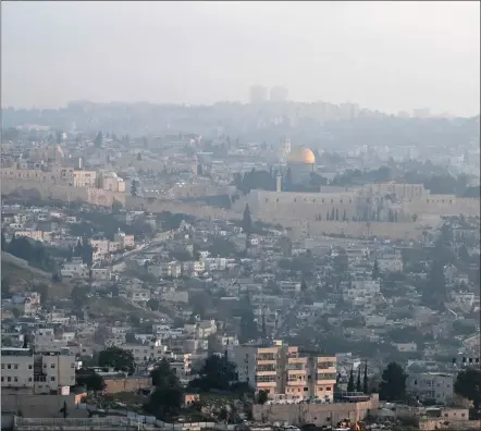  ?? Photo: Nampa/AFP ?? Escalation… A panoramic view of Jerusalem’s Old City is pictured at dawn on Saturday after Iran launched a drone and missile attack on Israel. Iran launched more than 200 drones and missiles on Israel in an unpreceden­ted attack late on Friday.