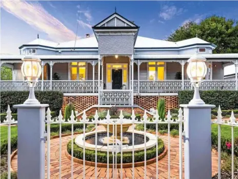  ?? Photos: Contribute­d ?? STUNNING: Claremont, 91 Campbell St, East Toowoomba, is for sale for offers above $2 million.