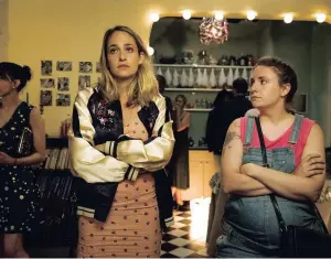  ?? Picture: HBO ?? PERFECT: Jemima Kirke and Lena Dunham in the penultimat­e episode of Girls.