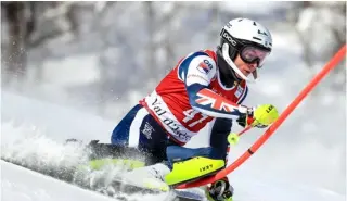  ?? ?? IT COULD BE YOU: Laurie Taylor in Val-d’Isère. Picture: GEPA pictures/ Mario Buehner