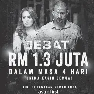 Filem Jebat Raih Rm1 3 Juta Dalam Tayangan Empat Hari Di Astro First Pressreader