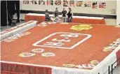  ??  ?? The World’s Largest Strawberry Shortcake Photo courtesy of Pasadena Strawberry
Festival