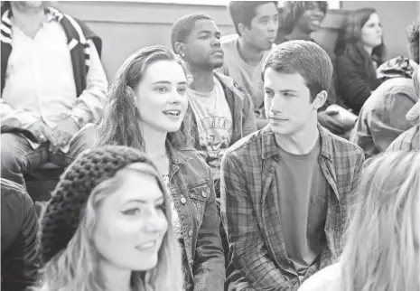  ?? BETH DUBBER, NETFLIX ?? TV shows also are casting younger actors. Netflix’s 13 Reasons Why stars Katherine Langford and Dylan Minnette are in their 20s.