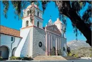  ??  ?? Old Mission Santa Barbara is known as the “Queen of the Missions” because of its regal setting atop a hill.