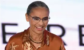  ?? Photograph: Evaristo Sa/AFP/Getty Images ?? Brazil’s environmen­t minister, Marina Silva, at her swearing-in ceremony last month.