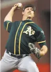  ?? Scott Strazzante / The Chronicle ?? A’s starter Daniel Mengden is the only sibling who did not pursue a career in dance.