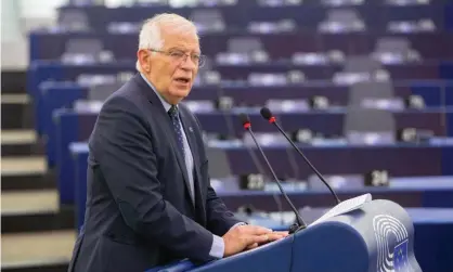  ?? Photograph: Anadolu Agency/Getty Images ?? Josep Borrell said the EU would not recognise the Taliban government but the bloc had much to gain from talking with the new administra­tion.