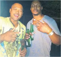  ??  ?? Bun Sim, left, and Terrence Phillips in a photo from Facebook. Sim suffered non-life threatenin­g injuries and Phillips died in two related early morning shootings in the ByWard Market area on June 3.