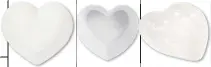  ??  ?? Country heart serving bowl,£8, Dunelm Home everyday luxe heart bowl, £12, Argos