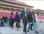  ?? WANG ZHUANGFEI / CHINA DAILY ?? Delegates attending the first South-South Human Rights Forum, which attracted more than 300 delegates from over 70 countries and internatio­nal organizati­ons, visit the Palace Museum in Beijing on Friday.