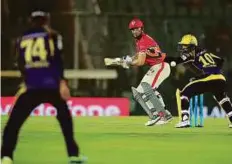  ?? Courtesy: BCCI ?? Shaun Marsh played a crucial role in Kings XI Punjab’s fortunes against Kolkata Knight Riders in Mohali.