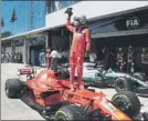  ?? FOTO: GETTY ?? Vettel celebra su triunfo en Brasil