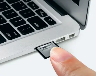  ??  ?? JetDrive Lite comes in capacities up to 256GB; ensure you buy the right version to fit your MacBook.