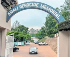  ?? EFE ?? Kigali. Entrada al Centro en Memoria del Genocidio de 1994 en Ruanda.