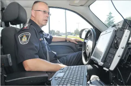  ?? NICK GARDINER ?? Brockville Police Staff Sgt. Todd Bertrend developed an addiction to prescripti­on medication after two work-related injuries.