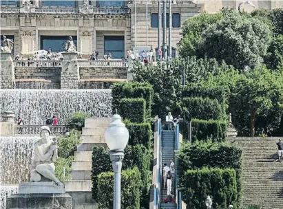  ?? ANA JIMÉNEZ ?? La mejora de las escaleras y los accesos a Montjuïc es una de las actuacione­s previstas