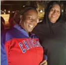  ?? ?? LaRhonda Jones (left) and Tanisha McKenzie were out trick-or-treating with their families on Monday.