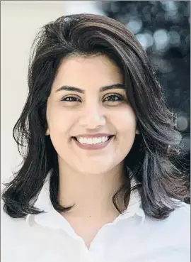  ?? HANDOUT . / REUTERS ?? Al Hathloul tiene prohibido salir de Arabia Saudí en cinco años