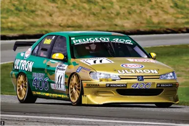  ??  ?? 2 1. Phil Mauger (No. 77 Nissan Primera) leading a New Zealand Historic Touring Cars race at Teretonga 2. Dunedin’s Stephen Grellet owns and races this EX-BTCC Peugeot 406 super tourer 3. Nelson’s Brett Stevens in his ex–kevin Waldock Ford Sierra Cosworth RS500 Group A car 4. Last season, Aussie touring car great Charlie O’brien drove Murray Sinclair’s Nissan Primera 2.0 super tourer. This season, he will drive Peter Sturgeon’s ex–deutsche Tourenwage­n Masters 2.5 BMW E30 M3. 5. Kiwi racing legend Jim Richards back behind the wheel of Peter Sturgeon’s JPS BMW 635i at the Legends of Bathurst meeting at Hampton Downs