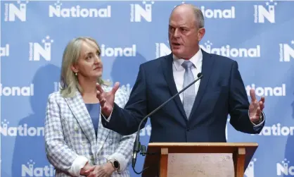  ??  ?? The National Party, under its new leader Todd Muller, is facing an uphill struggle in the coming election Photograph: Hagen Hopkins/Getty Images