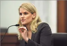  ?? Matt McClain / Associated Press ?? Former Facebook employee and whistleblo­wer Frances Haugen testifies during a Senate Committee on Commerce, Science, and Transporta­tion hearing on Capitol Hill on Tuesday in Washington.