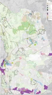  ?? PHOTO: HILLINGDON BOROUGH ?? Maps show where homes are planned to be built in the north and south of the borough