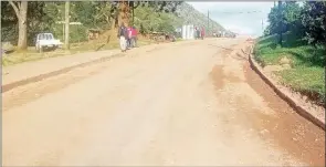  ?? (Pic: Sabelo Ndzinisa) ?? This road from MDS High School past Msunduza Sports Ground to the market place, is currrently undergoing full rehabilita­tion, which is anticipate­d to take up to six weeks.