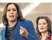  ??  ?? Aussichtsr­eich: Kamala Harris und Gretchen Whitmer (re.)