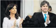  ?? AFP ?? La expresiden­ta Cristina Fernandez y el exvicepres­idente Amado Boudou, en una foto de marzo de 2014.