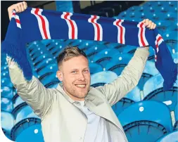  ??  ?? Scott Arfield is looking forward to playing for Rangers