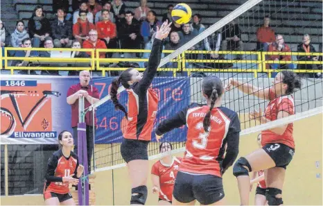  ?? ARCHIV: SCHLIPF ?? Die Volleyball­erinnen des TSV Ellwangen möchten auch in 2018 wieder starke Partien zeigen.