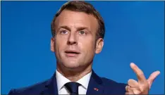  ??  ?? SINGLED OUT: French President Macron, accused of using the EU’s trade talks with the UK to ‘shore up’ his domestic position