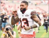  ?? David Richard / Associated Press ?? Cleveland Browns wide receiver Odell Beckham Jr. agreed to a 1-year deal with the Rams on Thursday.