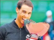  ?? AFP ?? Rafael Nadal with the Monte Carlo Masters trophy.