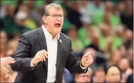  ?? Mike Ehrmann / Getty Images ?? UConn head coach Geno Auriemma.