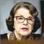  ?? Andrew Harnik Associated Press ?? DIANNE FEINSTEIN, seeking a fifth full Senate term, says seniority gives her an edge.