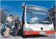  ?? ARCHIVFOTO: KIESEL ?? Busse in Ravensburg fahren am Montag anders.