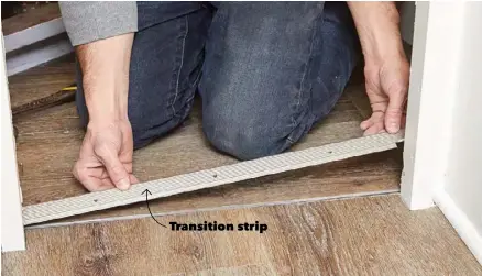  ??  ?? Transition strip