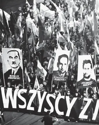  ?? Ansa ?? A VarsaviaLa celebrazio­ne del centenario dell’indipenden­za nella marcia organizzat­a domenica nella Capitale