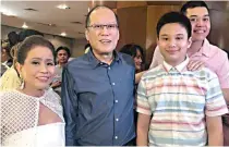  ??  ?? Former president Noynoy Aquino delivered his youngest sister Kris’ birthday greetings to Monteverde, along with her sons Bimby and Joshua, as the actress-host followed doctor’s orders to rest at home