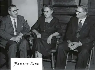  ??  ?? MARY ANN DAY and Sam Hand, right, kept their brother Jack’s secret. In 1963, they attended a funeral in Mansfield, OH.