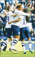  ??  ?? HOPE: Daniel Johnson celebrates after equalising to make it 1 - 1